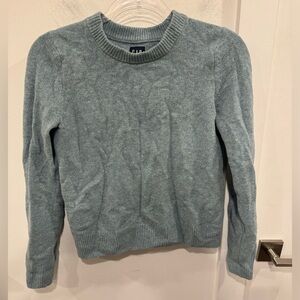GAP Women's Soft Teal Crew Neck Sweater